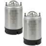 2.5 Gallon Ball Lock Kegs - Strap Handle - NSF Approved - Set of 2
