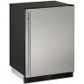 Combo Refrigerator & Ice Maker - Black Cabinet with Stainless Steel Door