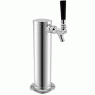 Polished Stainless Steel Single Faucet Beer Tower - 3