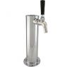 Single Tap Stainless Steel Beer Tower with Perlick 630SS Stainless Faucet
