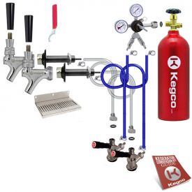 Kegco Deluxe Two Keg Door Mount Kegerator Conversion Kit - EBDCK2-542-2_5T