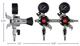 Kegco LHU5S-2 Elite Series Two Product Secondary Regulator