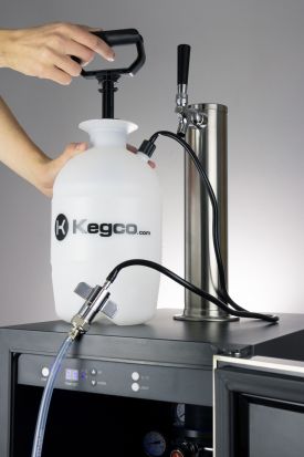 Draftec Deluxe Kegerator Cleaning Kit Pressurized Hand Pump Beer Line Cleaner