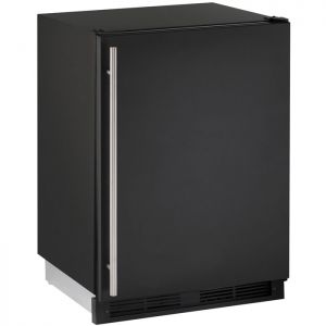 Photo of 24 inch Refrigerator with Reversible Hinge Solid Black Door