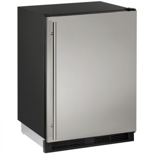 Photo of 1000 Series Frost-Free Refrigerator / Freezer - Black Cabinet with Stainless Steel Door