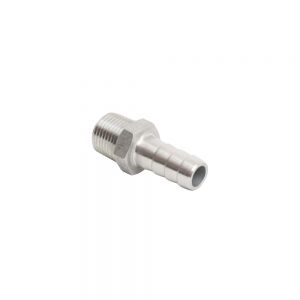 Photo of 1/2 inch Barb x 1/2 inch MPT - Stainless Steel
