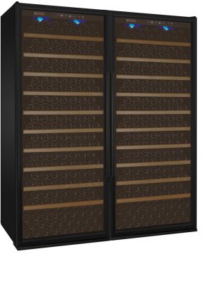 Photo of 63 inch Wide Vite Series 610 Bottle Dual Zone Black Side-by-Side Wine Refrigerator