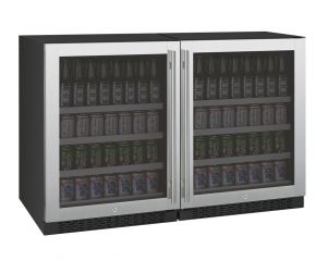 Photo of 47 inch Wide FlexCount Series 308 Cans Stainless Steel Side-by-Side Beverage Center
