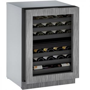 Photo of 24 inch Wide 3000 Series 43 Bottle Dual Zone Panel Overlay Wine Refrigerator