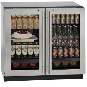 Photo of 3000 Series 36 inch Dual Zone Refrigerator - Locking Glass Door - Stainless Frame