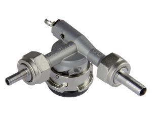 Photo of Lo-Boy Low Profile D System Keg Tap Coupler w/ Pressure Relief - 304 Stainless Steel