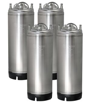 Photo of 5 Gallon Ball Lock Keg - Strap Handle - Set of 4 NSF APPROVED