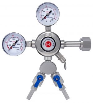 Photo of Pro Series Double Gauge Kegerator Regulator w/Two Product Out