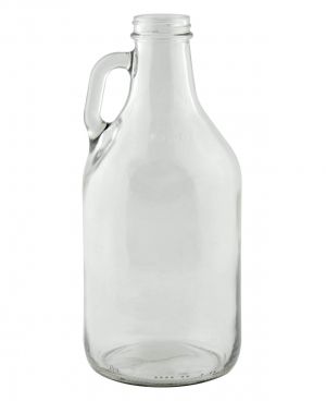 Photo of 32 oz Clear Glass Mini Beer Growler