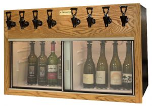 Photo of Napa 8 Bottle Wine Dispenser Preservation Unit - Oak