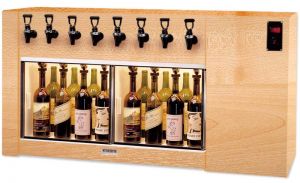 Photo of The Magnum 8 Bottle Wine Dispenser Preservation Unit - Oak