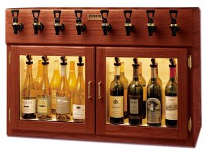 Photo of Sonoma 8 Bottle Wine Dispenser Preservation Unit - Mahogany
