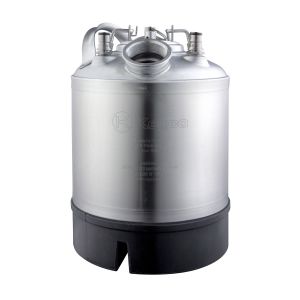 Photo of 9 Liter Keg Beer Cleaning Can with Single Valve Port and Ball Lock Posts
