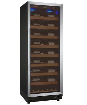 Photo of 24 inch Wide Vite Series 115 Bottle Single Zone Stainless Steel Right Hinge Wine Refrigerator