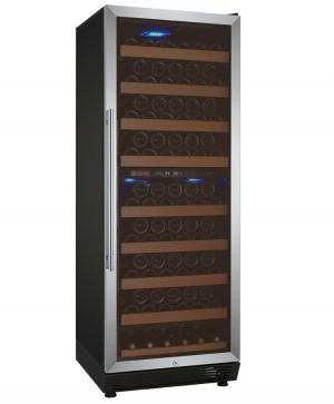 Photo of 24 inch Wide Vite Series 99 Bottle Dual Zone Stainless Steel Right Hinge Wine Refrigerator