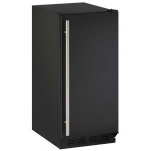 Photo of Clear Ice Maker - Black Cabinet with Black Door - Drain Pump