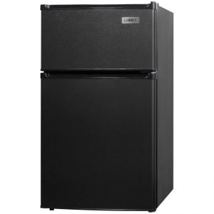 Photo of LAST ONE!  2.9 Cu. Ft. Two Door Compact Refrigerator Freezer, ADA Compliant - Black