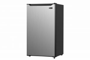 Photo of 4.4 Cu. Ft. Compact Refrigerator and Freezer - Stainless Steel