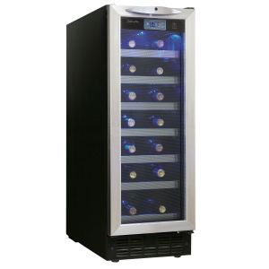 Photo of 13 inch Wide 27 Bottle Single Zone Stainless Steel Wine Refrigerator