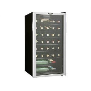 Photo of 35 Bottle Single Zone Freestanding Platinum Door Wine Refrigerator