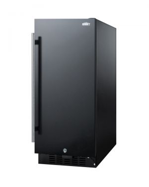 Photo of 15 inch Wide Built-In Undercounter All-Refrigerator - Black Door