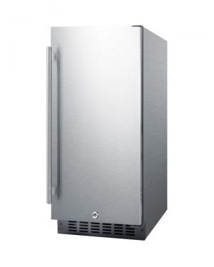 Photo of 15 inch Wide Built-In Undercounter All-Refrigerator - Stainless Steel Exterior