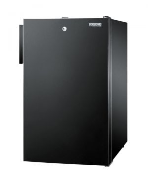 Photo of 20 inch Wide Built-In Commercial Undercounter All-Refrigerator - Black Door