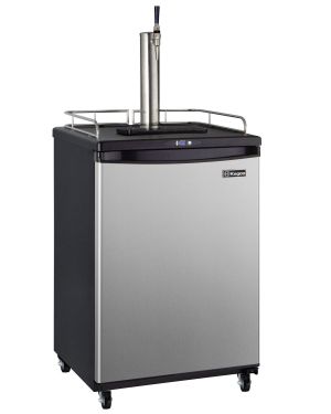 Photo of 24 inch Wide Single Tap Stainless Steel Commercial/Residential Guinness® Kegerator