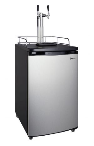 Photo of 20 inch Wide Dual Tap Stainless Steel Kegerator