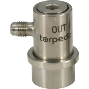 Photo of Torpedo Ball Lock Beverage Out - Flared Stainless Steel