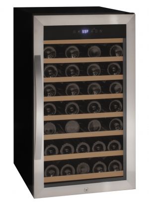 Photo of Cascina Series 50 Bottle Single Zone Freestanding Wine Cooler Refrigerator with Stainless Steel Door