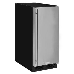 Photo of 15 inch ADA Ice Machine Gravity Drain - Black Cabinet and Solid Stainless Steel Door