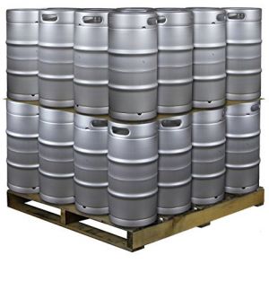 Photo of Pallet of 32 Kegs -  7.75 Gallon Commercial Keg with Drop-In D System Sankey Valve