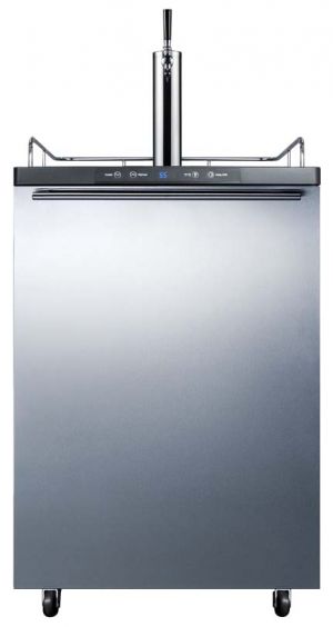 Photo of 24 inch Wide Single Tap Stainless Steel Kegerator