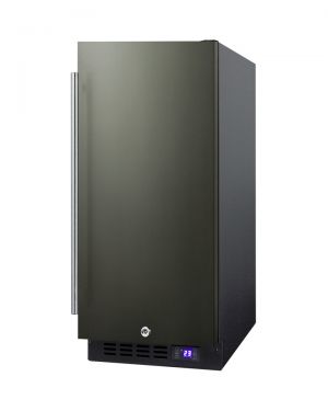 Photo of 15 inch Wide Commercial Built-In Commercial All-Freezer - Black Stainless Steel <b>*BACKORDERED*</b>