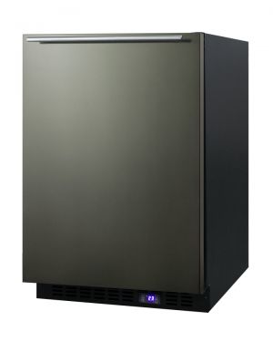 Photo of 24 inch Frost-Free Built-In Commercial All-Freezer - Black Stainless Steel Door <b>*BACKORDERED*</b>