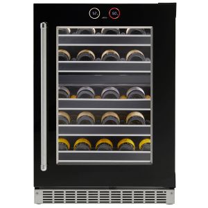 Photo of Silhouette Reserve 37 Bottle Dual Zone Built-In Wine Refrigerator with Black Door