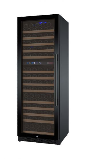 Photo of 24 inch Wide FlexCount II Tru-Vino 172 Bottle Dual Zone Black Left Hinge Wine Refrigerator