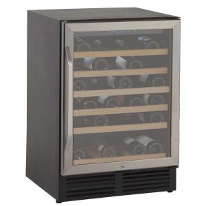 Photo of 24 inch Wide 50 Bottle Single Zone Stainless Steel Wine Refrigerator