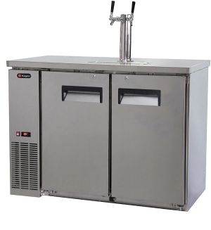 Photo of 48 inch Wide Dual Tap All Stainless Steel Commercial Kegerator