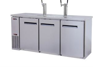 Photo of 72 inch Wide Triple Tap Stainless Steel Commercial Kegerator