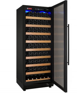 Photo of Vite Series 99 Bottle Single Zone Freestanding Wine Cooler Refrigerator with Black Door - Right Hinge