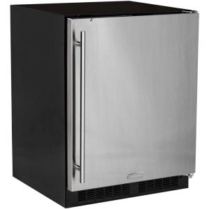 Photo of 24 inch ADA All-Refrigerator - Black Cabinet and Solid Stainless Steel Door