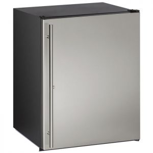 Photo of 5.3 Cu. Ft. ADA Undercounter Refrigerator w/ Lock  - Black Cabinet with Stainless Steel Door
