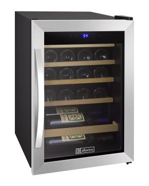 Photo of 17 inch Wide Cascina Series 21 Bottle Single Zone Stainless Steel Wine Refrigerator